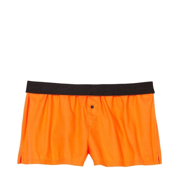 Victoria's Secret PINK Flannel Boxy Pajama Shorts Halloween Skeleton Hands Small - Picture 2 of 3